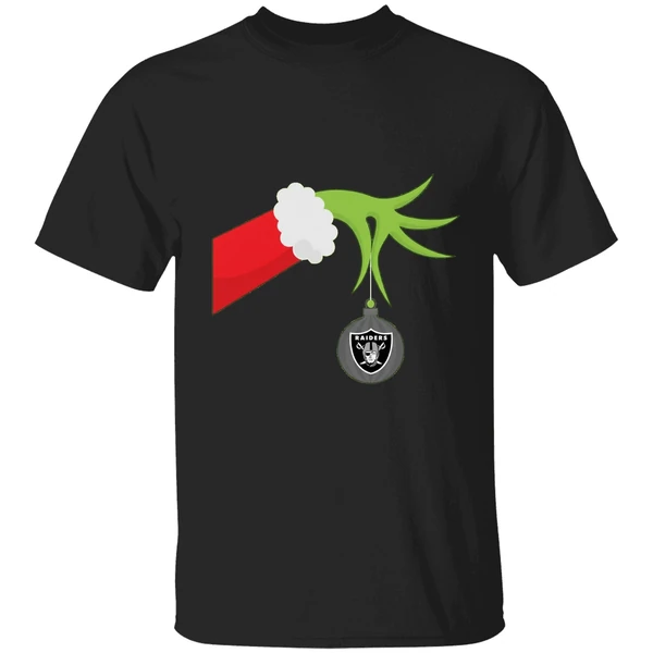 Grinch Christmas Ornament Oakland Raiders Shirt
