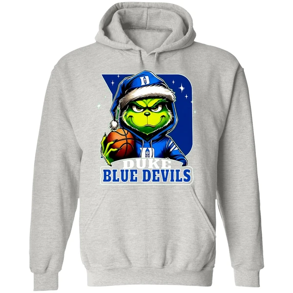 Grinch Duke Blue Devils 2025 Merry Christmas Touchdown Hoodie - Image 9