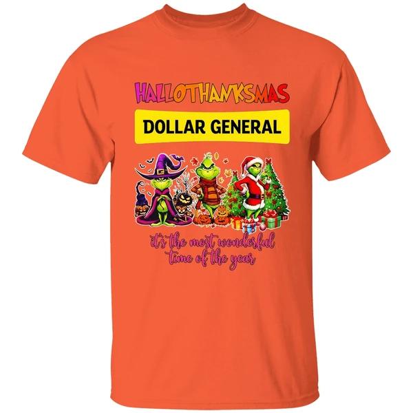 Grinch Hallothanksmas Dollar General Its The Most Wonderful Time Of The Year Shirt - Image 6