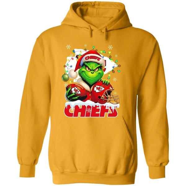 Grinch Kansas City Chiefs Christmas Light Chriast Hoodie