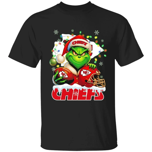 Grinch Kansas City Chiefs Christmas Light Chriast Shirt