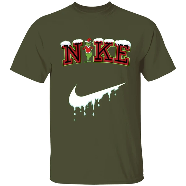 Grinch Nke Christmas Snow Shirt - Image 4