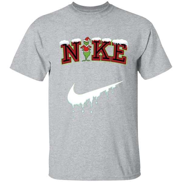 Grinch Nke Christmas Snow Shirt - Image 9