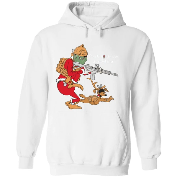 Grinch Taking Gun Then He Got An Idea An Awful Idea Hoodie - Image 8