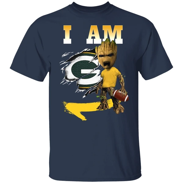 Groot I Am Green Bay Packers Shirt - Image 4