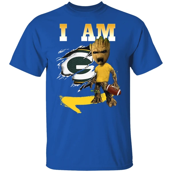 Groot I Am Green Bay Packers Shirt - Image 7