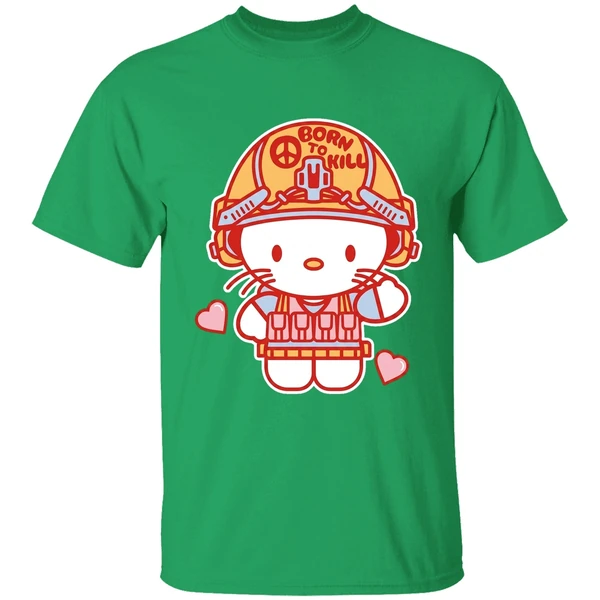 Grunt Style Born To Kill Hello Kitty Shirt - Image 2