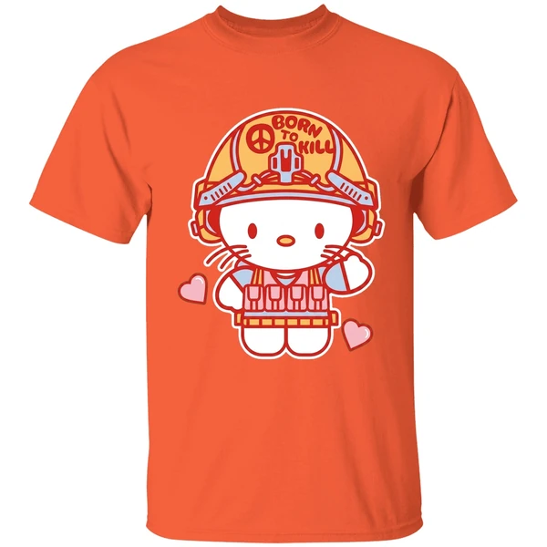 Grunt Style Born To Kill Hello Kitty Shirt - Image 6