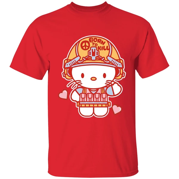 Grunt Style Born To Kill Hello Kitty Shirt - Image 7