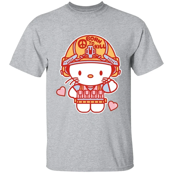 Grunt Style Born To Kill Hello Kitty Shirt - Image 9