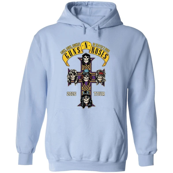 Gun N Roses 2026 World Tour America Schedule Hoodie - Image 4
