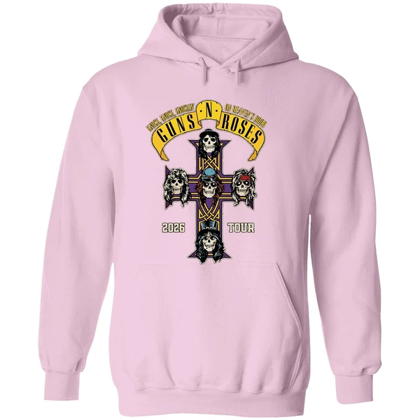 Gun N Roses 2026 World Tour America Schedule Hoodie - Image 5