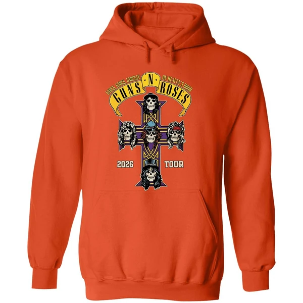 Gun N Roses 2026 World Tour America Schedule Hoodie - Image 6