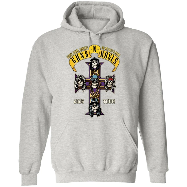 Gun N Roses 2026 World Tour America Schedule Hoodie - Image 9