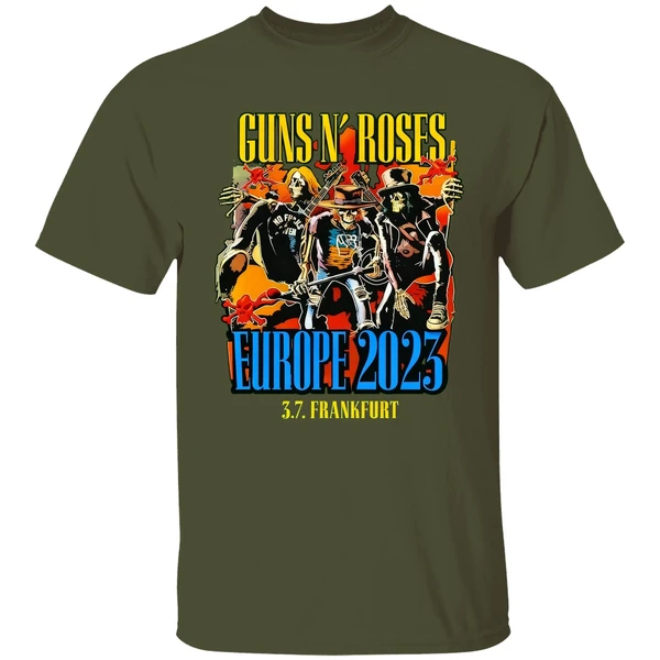 Guns N Roses Europe 2023 3 7 Frankfurt Poster Shirt - Image 3
