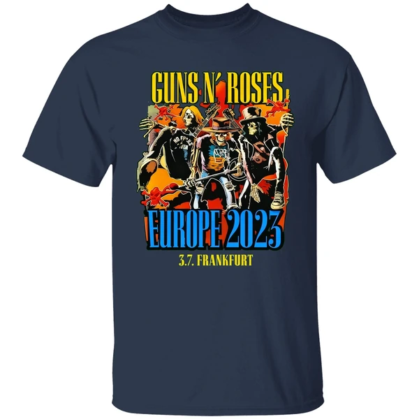 Guns N Roses Europe 2023 3 7 Frankfurt Poster Shirt - Image 4