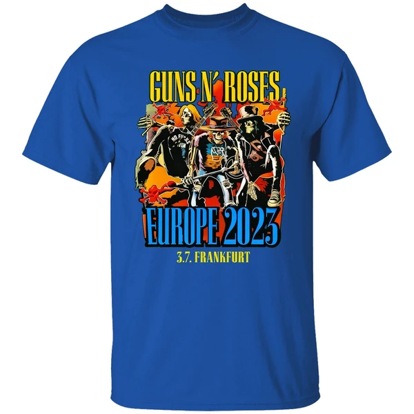 Guns N Roses Europe 2023 3 7 Frankfurt Poster Shirt - Image 7