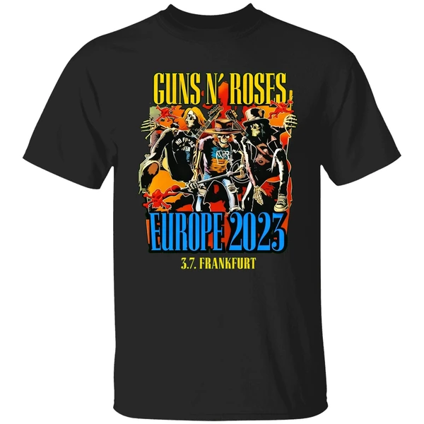 Guns N Roses Europe 2023 3 7 Frankfurt Poster Shirt - Image 9