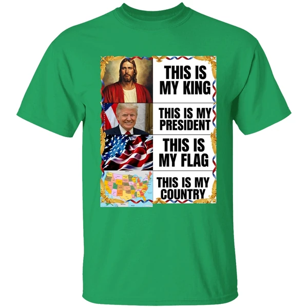 Gunther Eagleman Trump This Is My King President Flag Country Shirt - Image 2