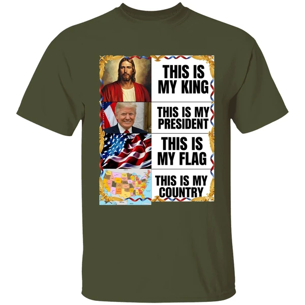 Gunther Eagleman Trump This Is My King President Flag Country Shirt - Image 4