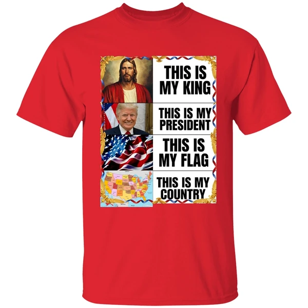 Gunther Eagleman Trump This Is My King President Flag Country Shirt - Image 7