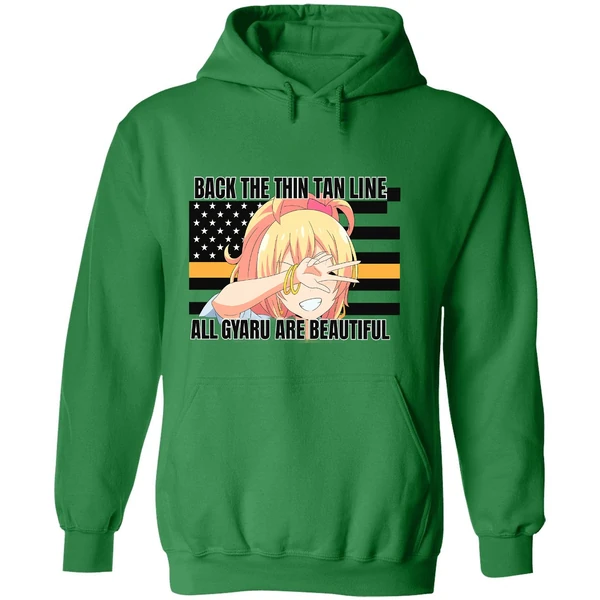 Gyaru Anime Back The Thin Tan Line All Gyaru Are Beautiful Hoodie - Image 2