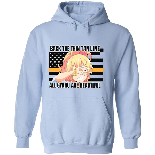 Gyaru Anime Back The Thin Tan Line All Gyaru Are Beautiful Hoodie - Image 4
