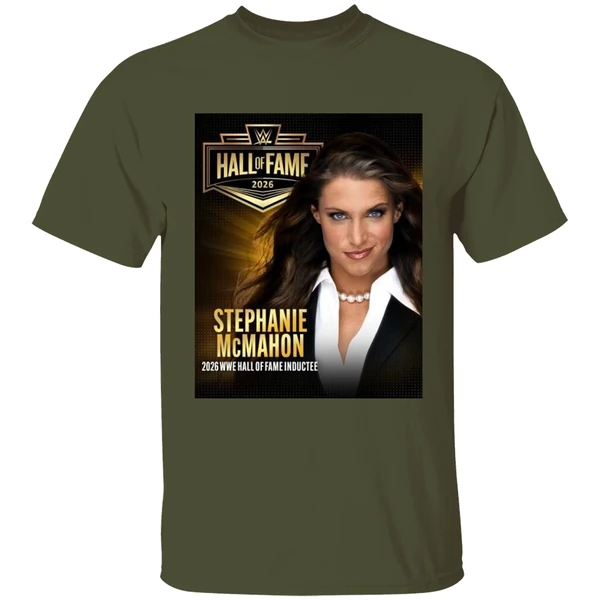 hall of fame 2026 0000 stephanie mcmahon 2026 wwe hall of fame inductee shirt militarygreen