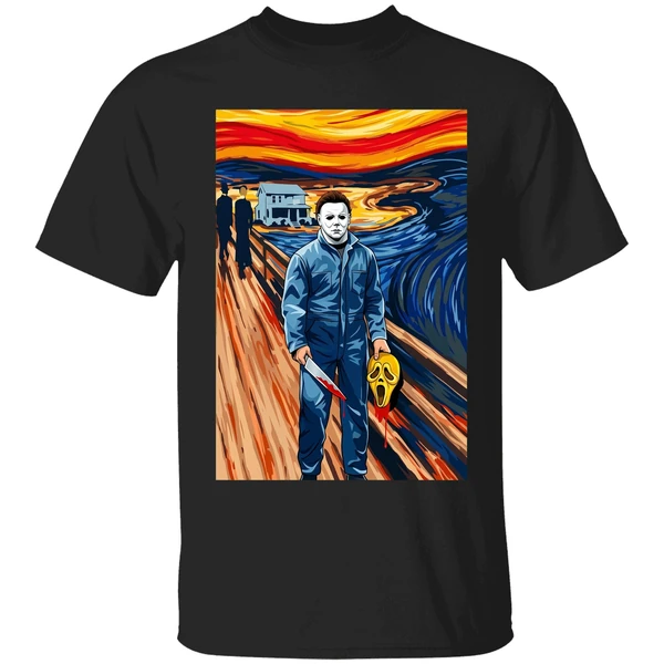 Halloween Michael Myers The Scream Parody Shirt