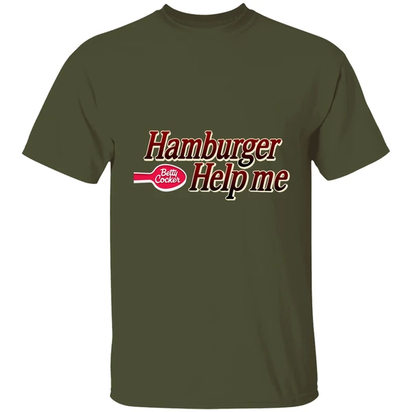 Hamburger Help Me Betty Crocker Shirt - Image 3