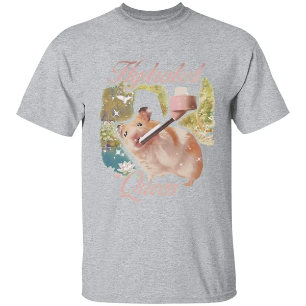 hamster-hydrated-queen-shirt-sportgrey