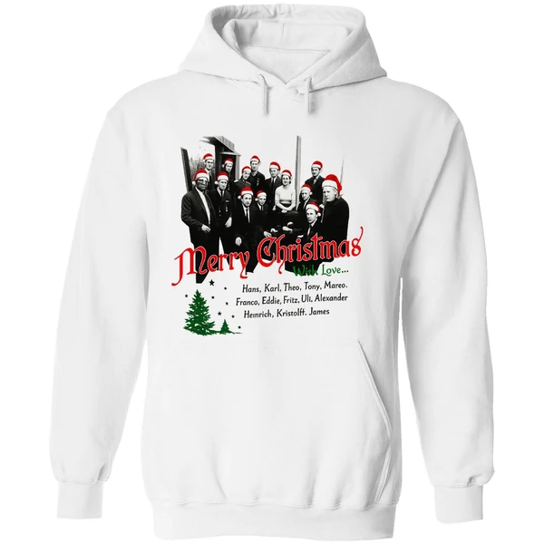 Hans Gruber Christmas Crew Hoodie - Image 8