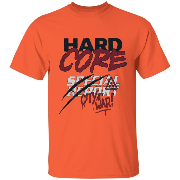 hard core with tony pope city at war shirt orange