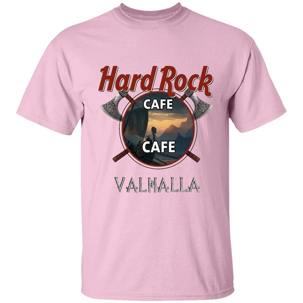 hard rock cafe valhalla shirt lightpink