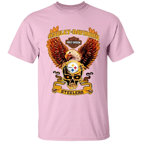 harley-davidson-skull-pittsburgh-steelers-shirt-lightpink