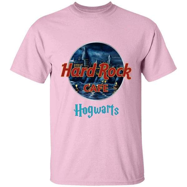 harry potter hard rock cafe hogwarts shirt lightpink