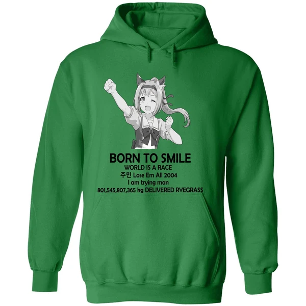 Haru Urara Born To Smile World Is A Race Lose Em All 2004 Hoodie - Image 2