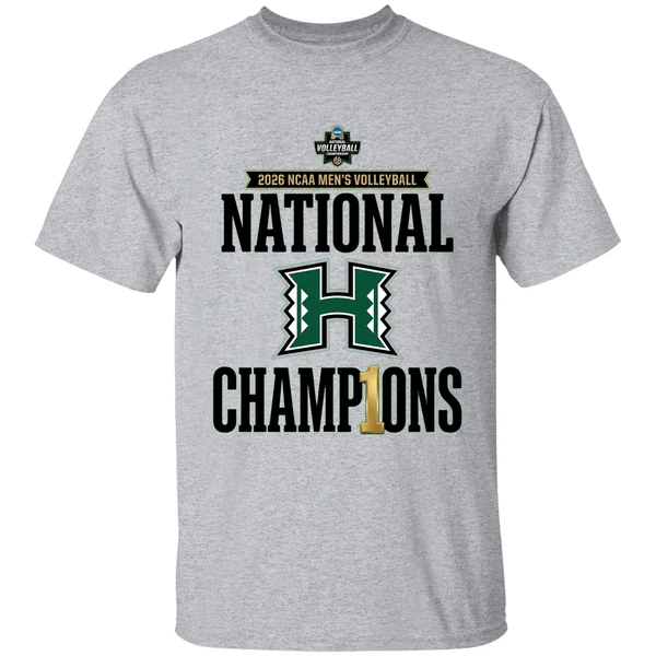 Hawaii Rainbow Warriors 2026 National Collegiate Mens Volleyball National Champions Shirt - Image 6