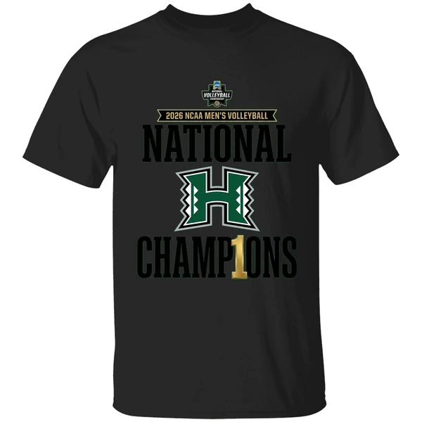 Hawaii Rainbow Warriors 2026 Ncaa Mens Volleyball National Champions Locker Room Shirt - Image 7