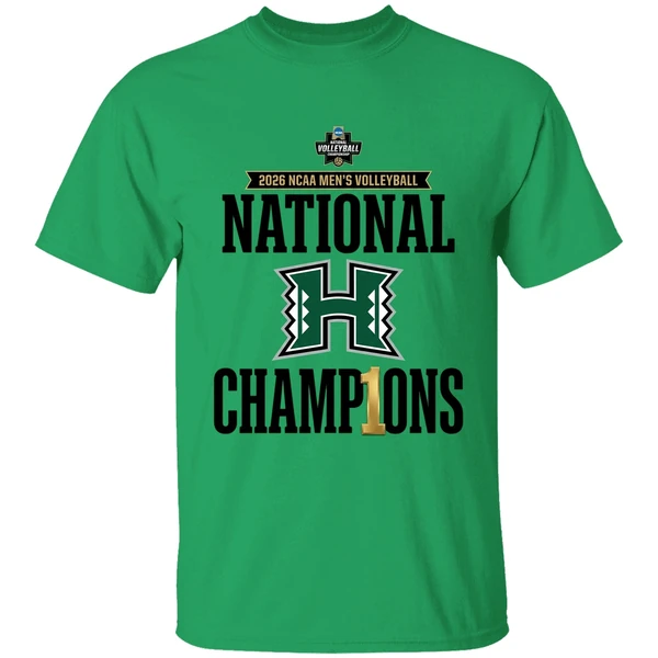 Hawaii Rainbow Warriors 2026 Ncaa Mens Volleyball National Champions Locker Room Shirt - Image 8