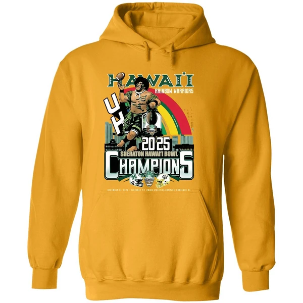 Hawaii Rainbow Warriors Football 2025 Champions Sheraton Hoodie