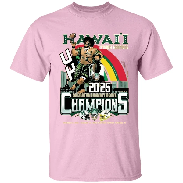 Hawaii Rainbow Warriors Football 2025 Champions Sheraton Shirt - Image 3