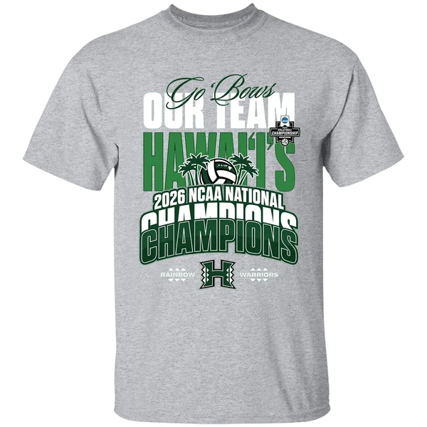 Hawaii Rainbow Warriors Mens Volleyball Our Team Hawaiis 2026 Ncaa National Champions Shirt - Image 9