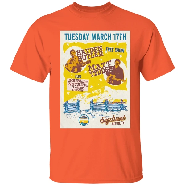 Hayden Butler With Matt Tedder Austin Tx On March 17 2026 Poster Shirt - Image 3