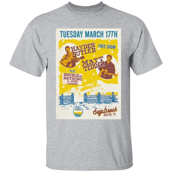 Hayden Butler With Matt Tedder Austin Tx On March 17 2026 Poster Shirt - Image 6