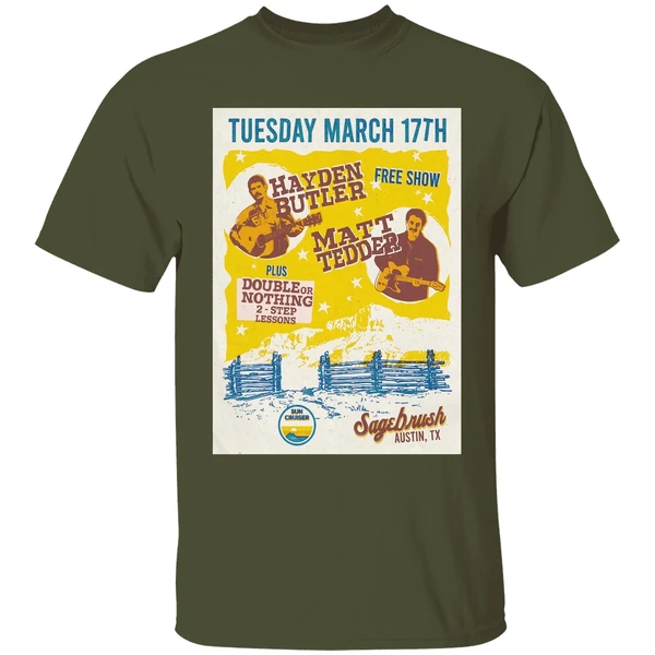 Hayden Butler With Matt Tedder Austin Tx On March 17 2026 Poster Shirt - Image 9