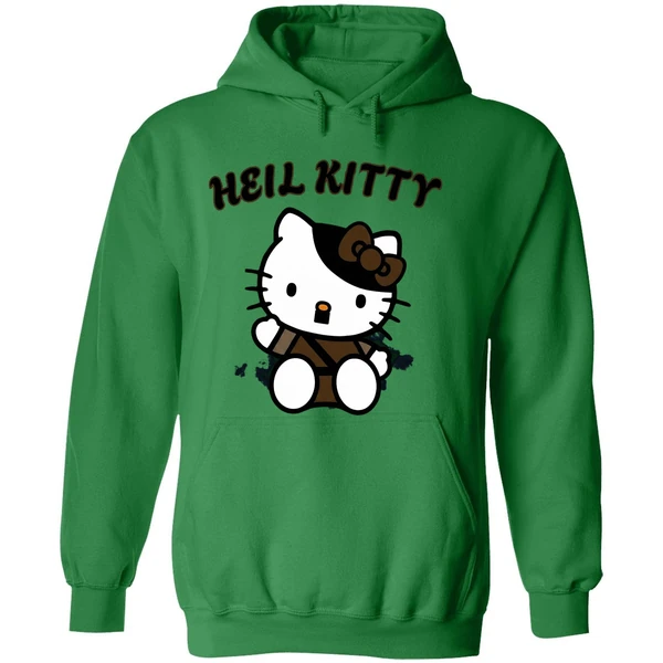 Heil Kitty Cartoon Hoodie - Image 2