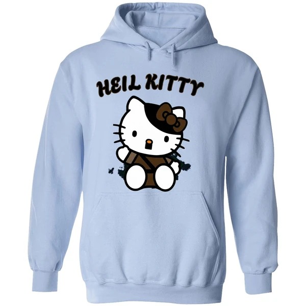 Heil Kitty Cartoon Hoodie - Image 4