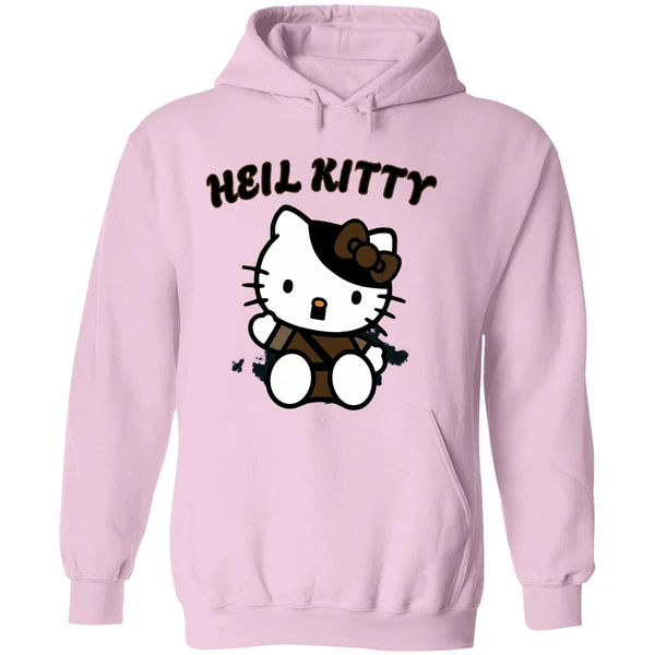 Heil Kitty Cartoon Hoodie - Image 5