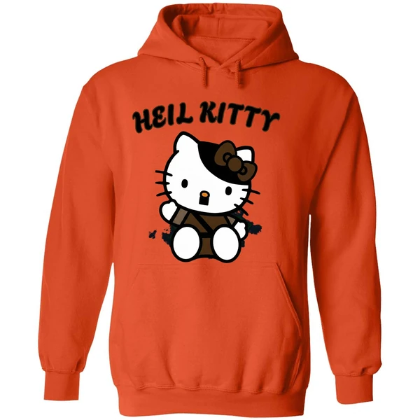 Heil Kitty Cartoon Hoodie - Image 6